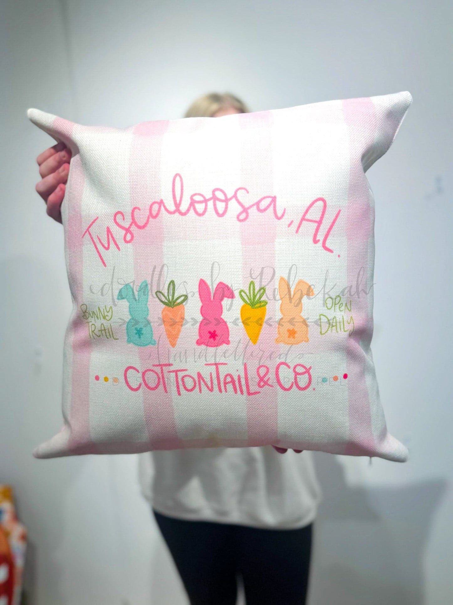 Cottontails & Co Custom Town Name pillow - Pillow
