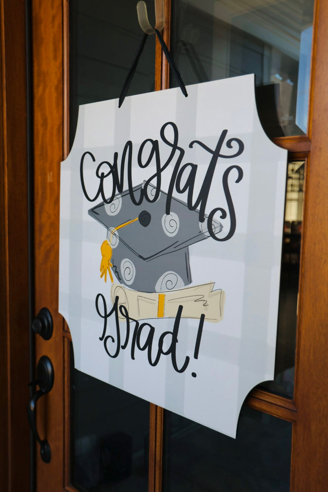 Congrats Grad Square Doorhanger