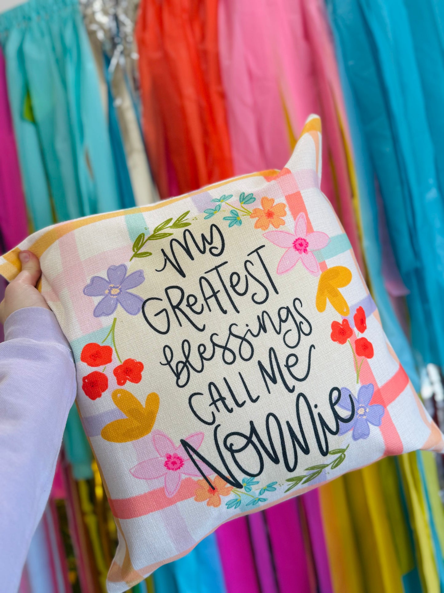 My Greatest Blessings Call Me *Custom Name* Pillow