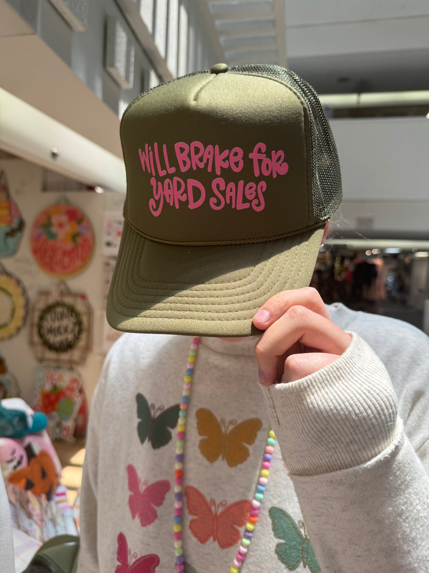 Will brake for Yard Sales Trucker Hat