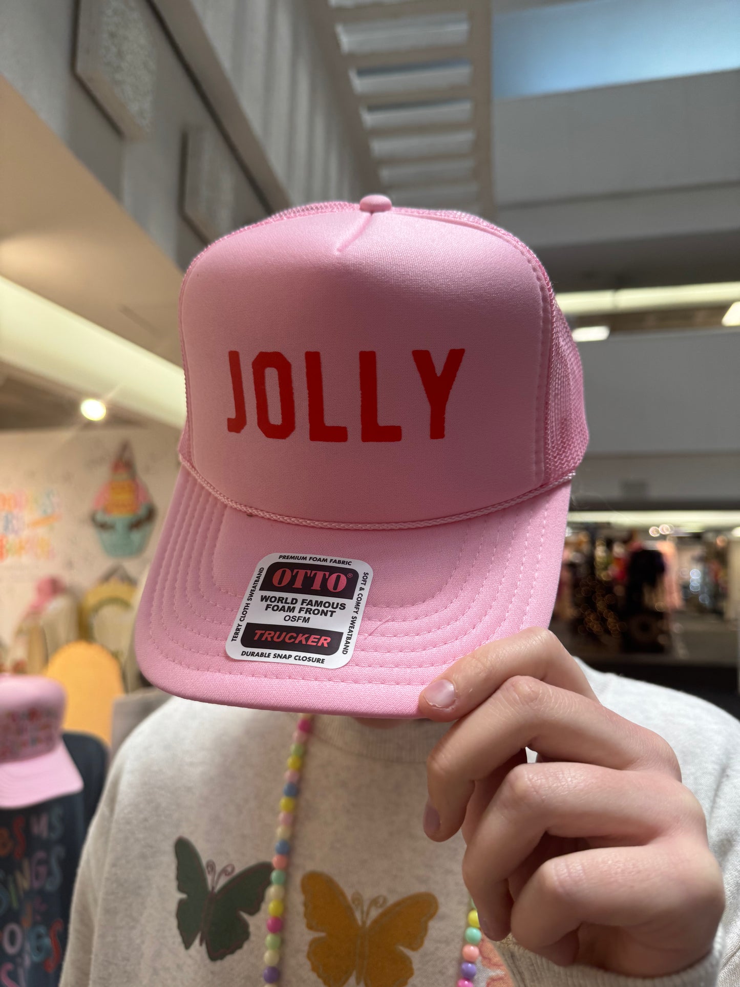 Pink Jolly Trucker Hat