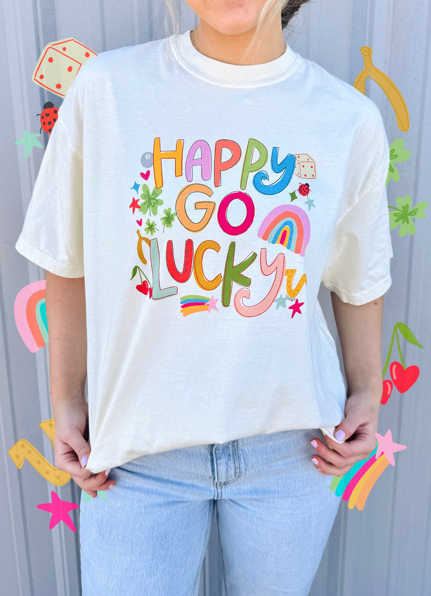 Happy Go Lucky Tee
