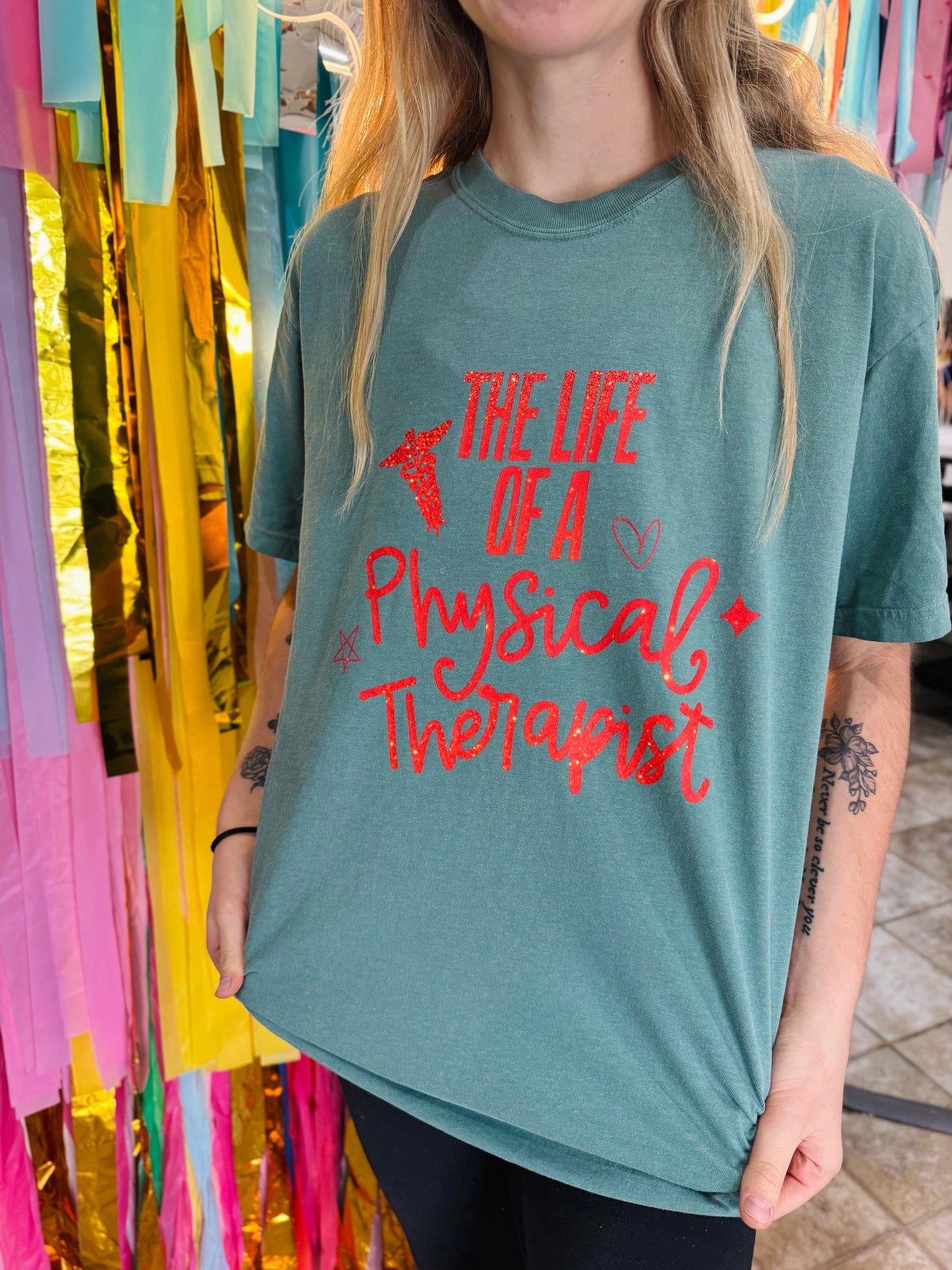 The Life of a *Custom Name* Light Green Tee