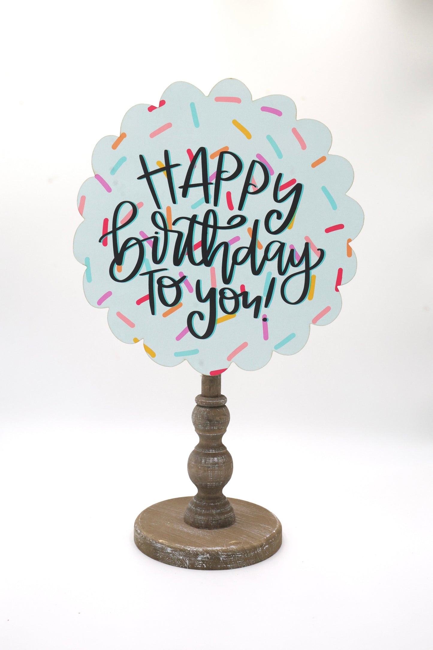 Happy Birthday to You Scallop Topper