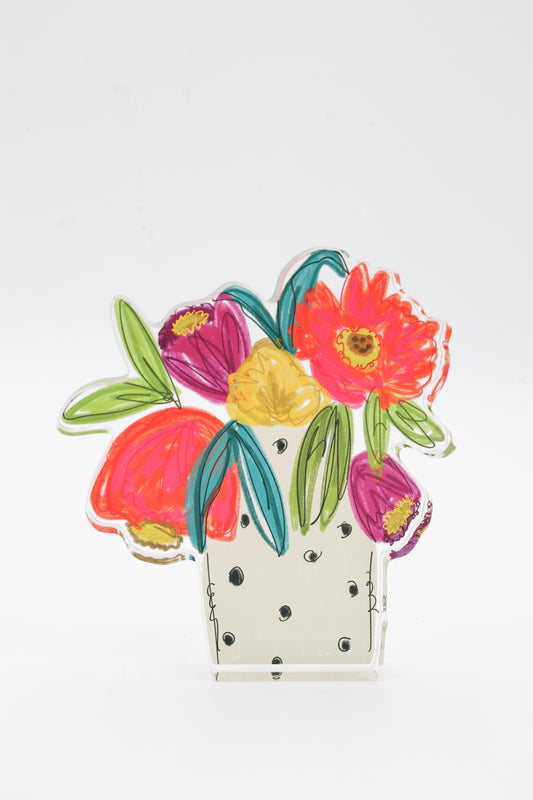 101 Flowers Acrylic Shelf Sitter