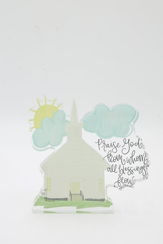 Doxology Church Acrylic Shelf Sitter