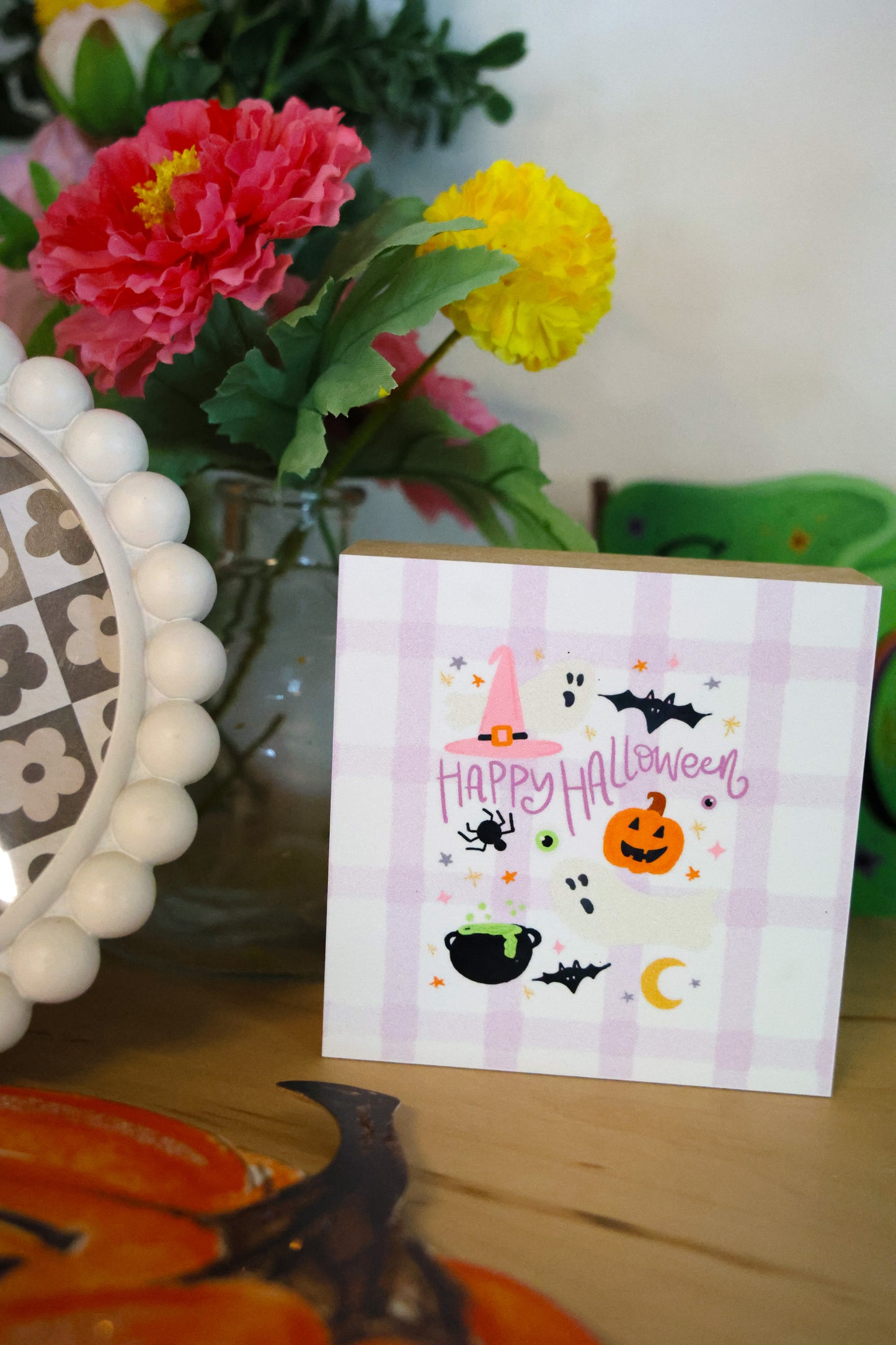 Happy Halloween Icons 4x4 Block