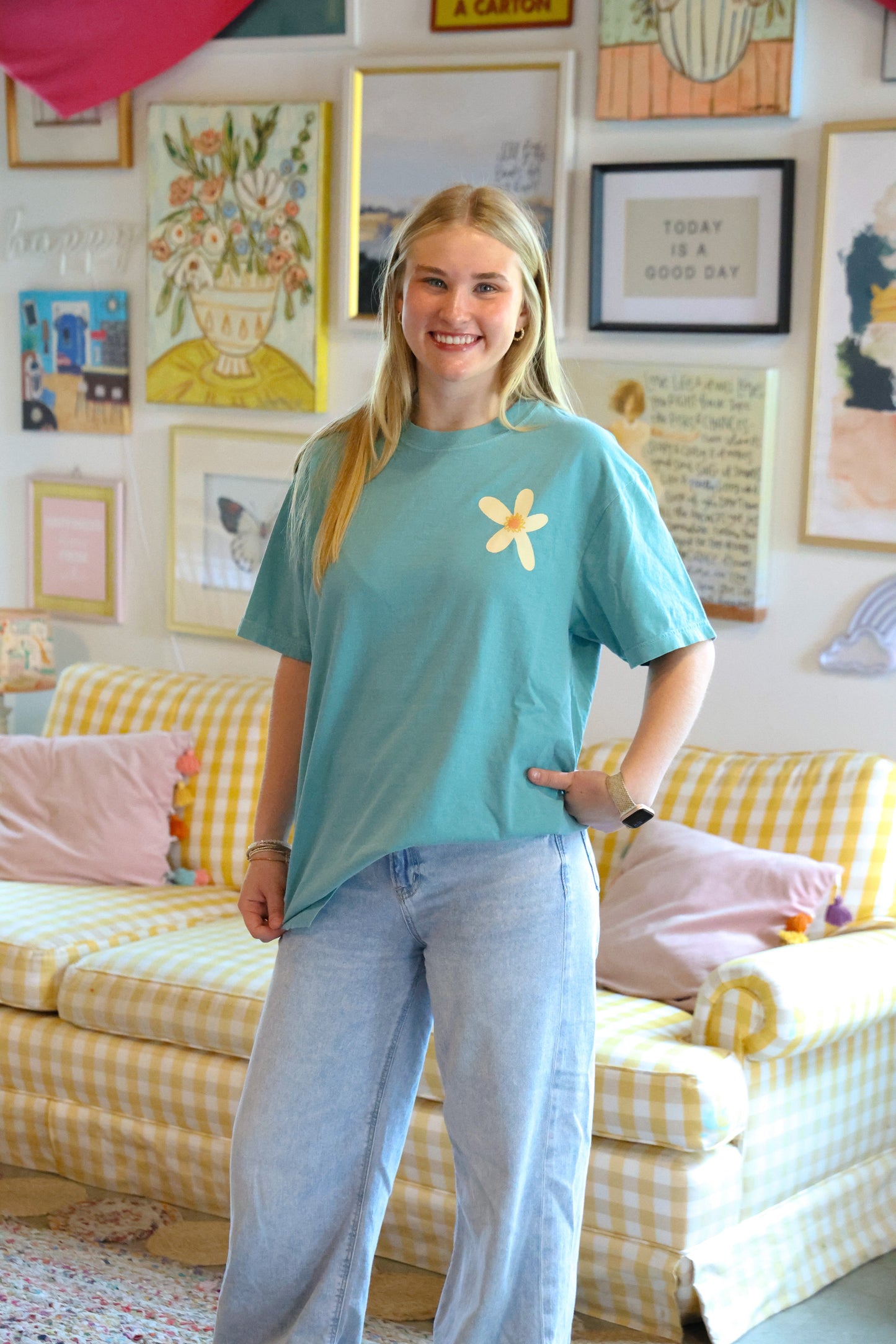 All For His Glory Seafoam Tee