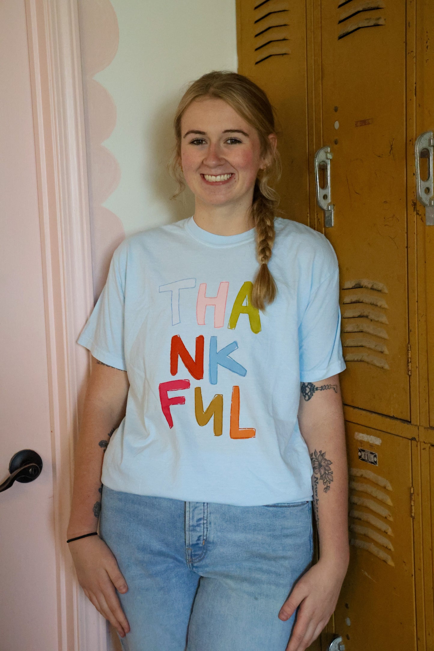 Thankful Block Tee