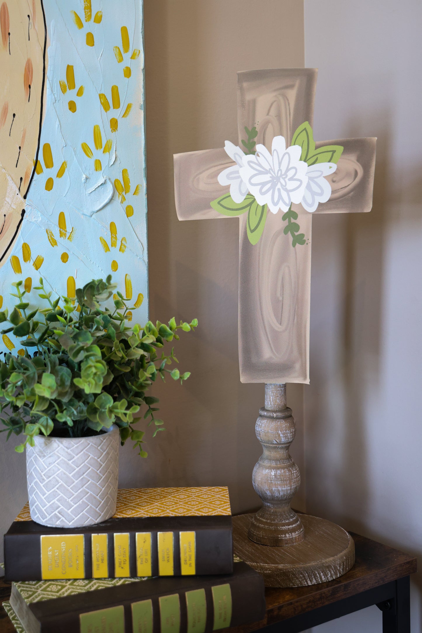 Wooden Cross Topper