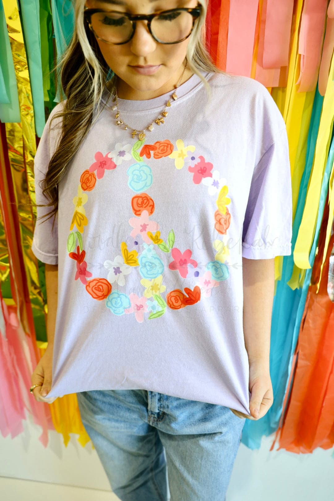 Floral Peace Sign - Tees