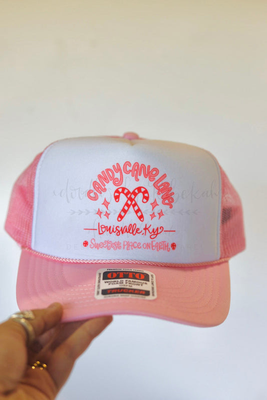 Candy Cane Lane (Custom) Trucker Hat