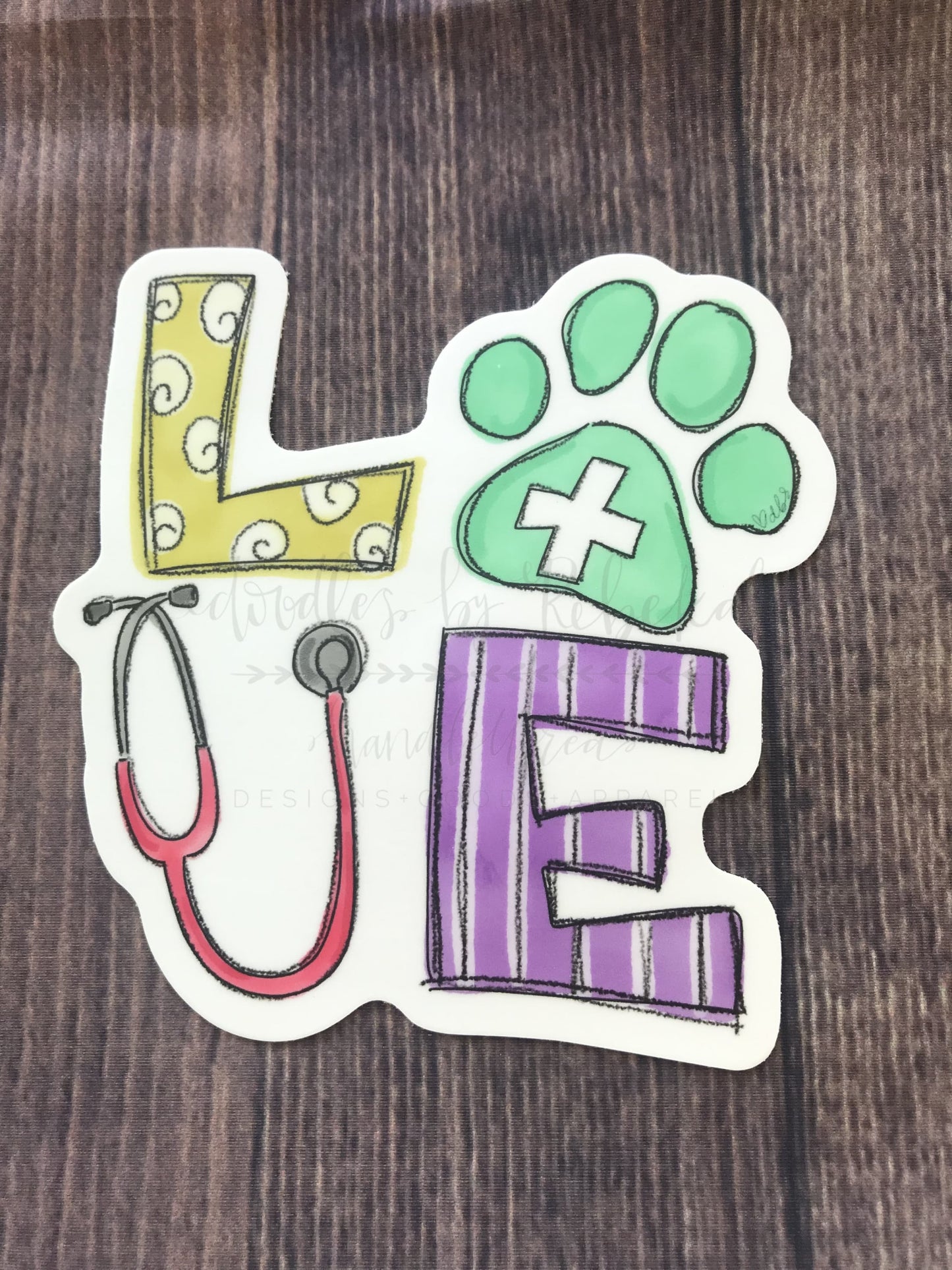 LOVE Vet Sticker - Sticker