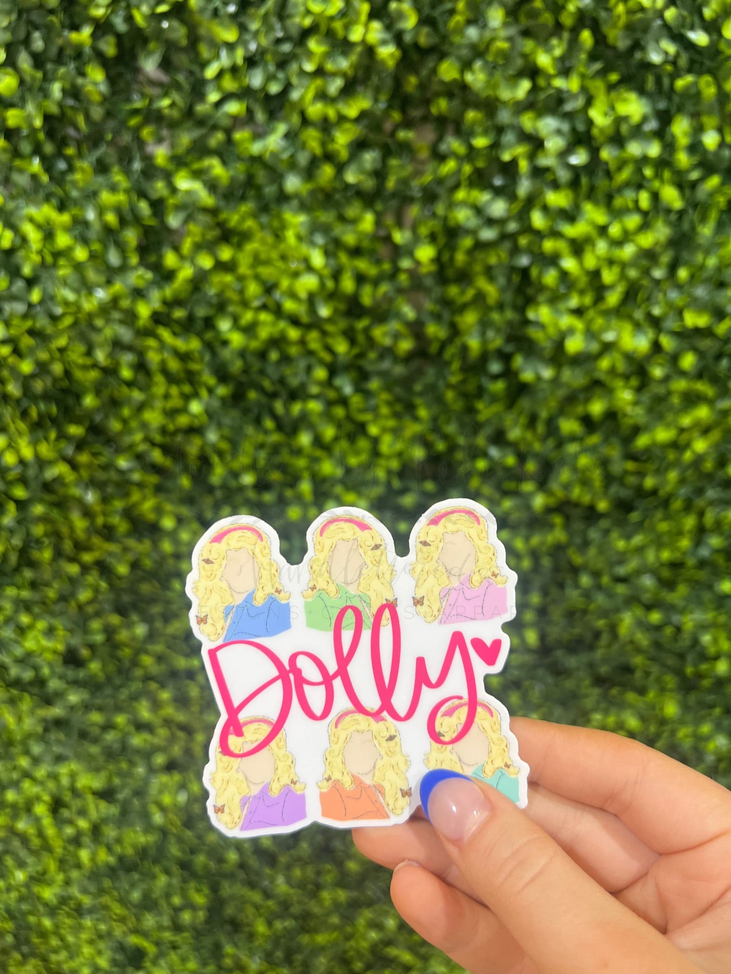 Dolly Square Sticker - Sticker