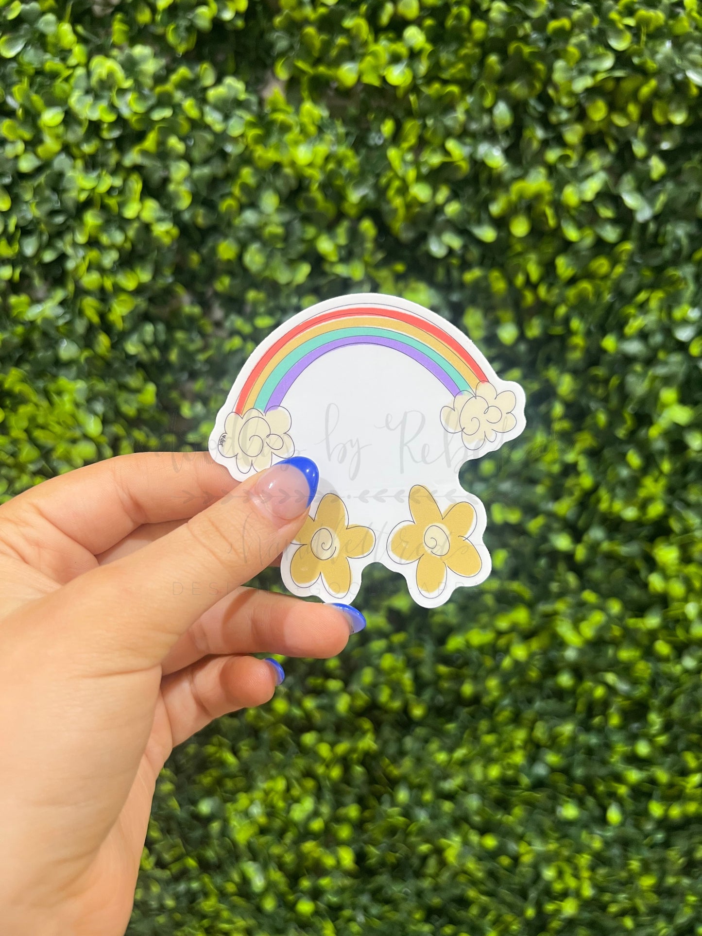 Rainbows and Flowers Sticker