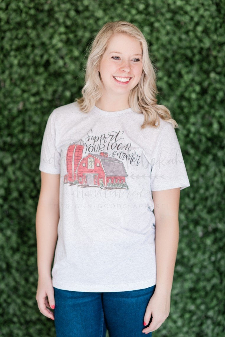 Support Your Local Farmer Tee - Doodles by Rebekah