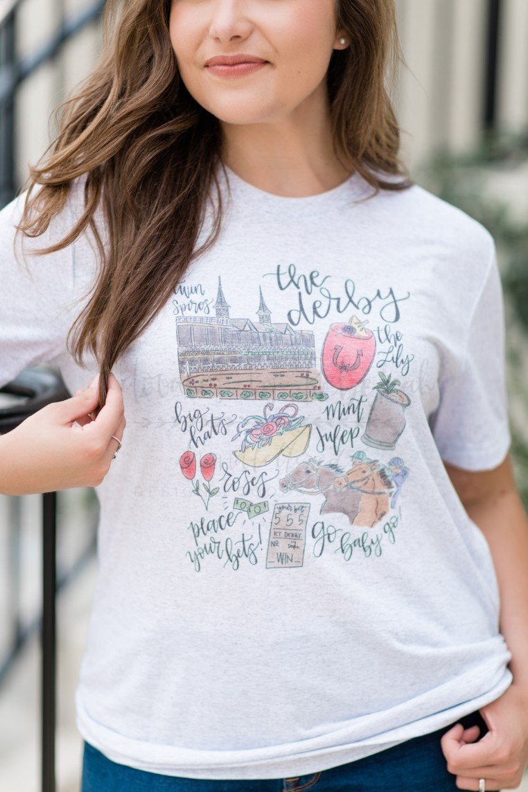 KY Derby Tee - Doodles by Rebekah