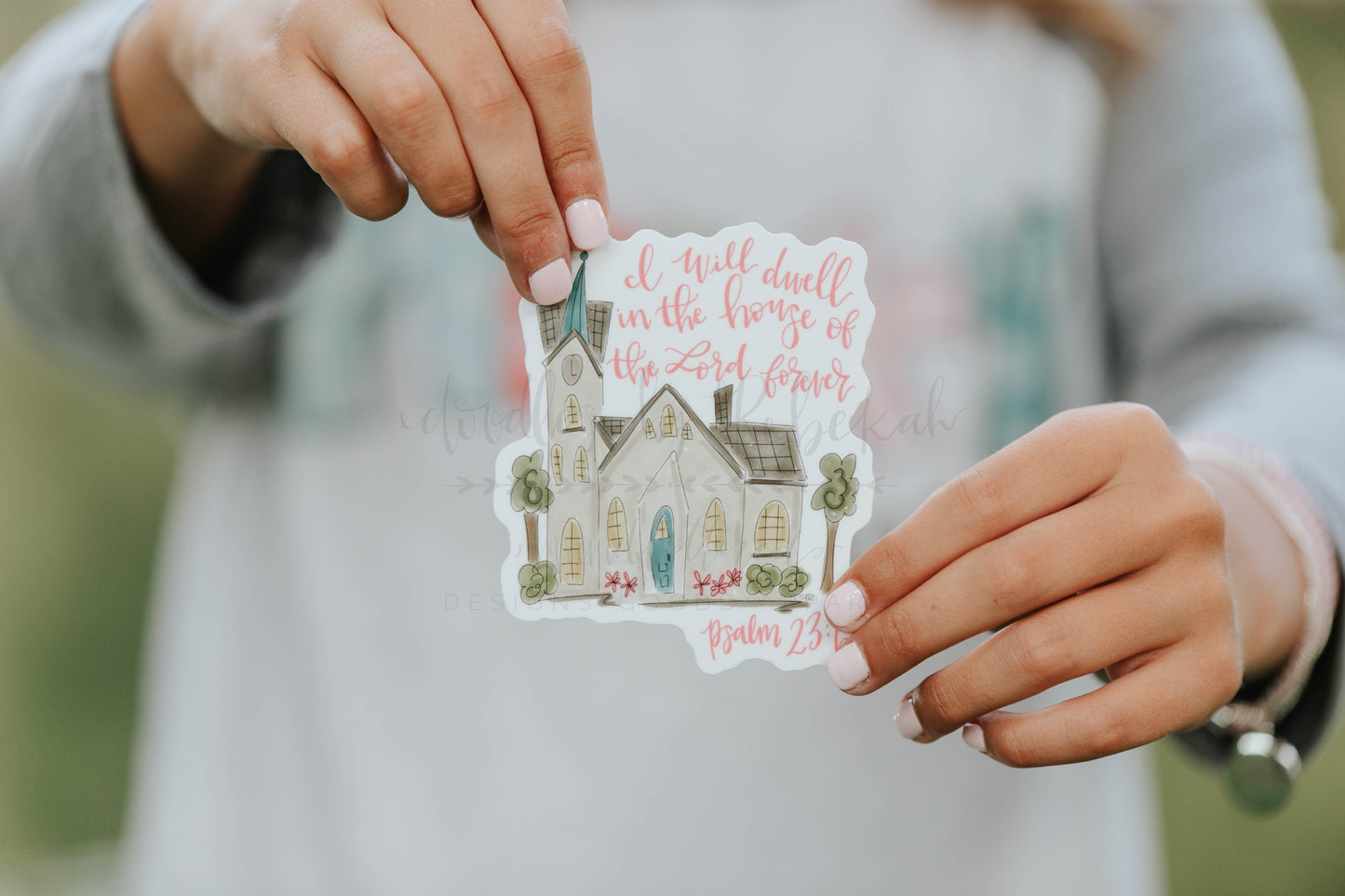 Dwell In The House Sticker - Sticker
