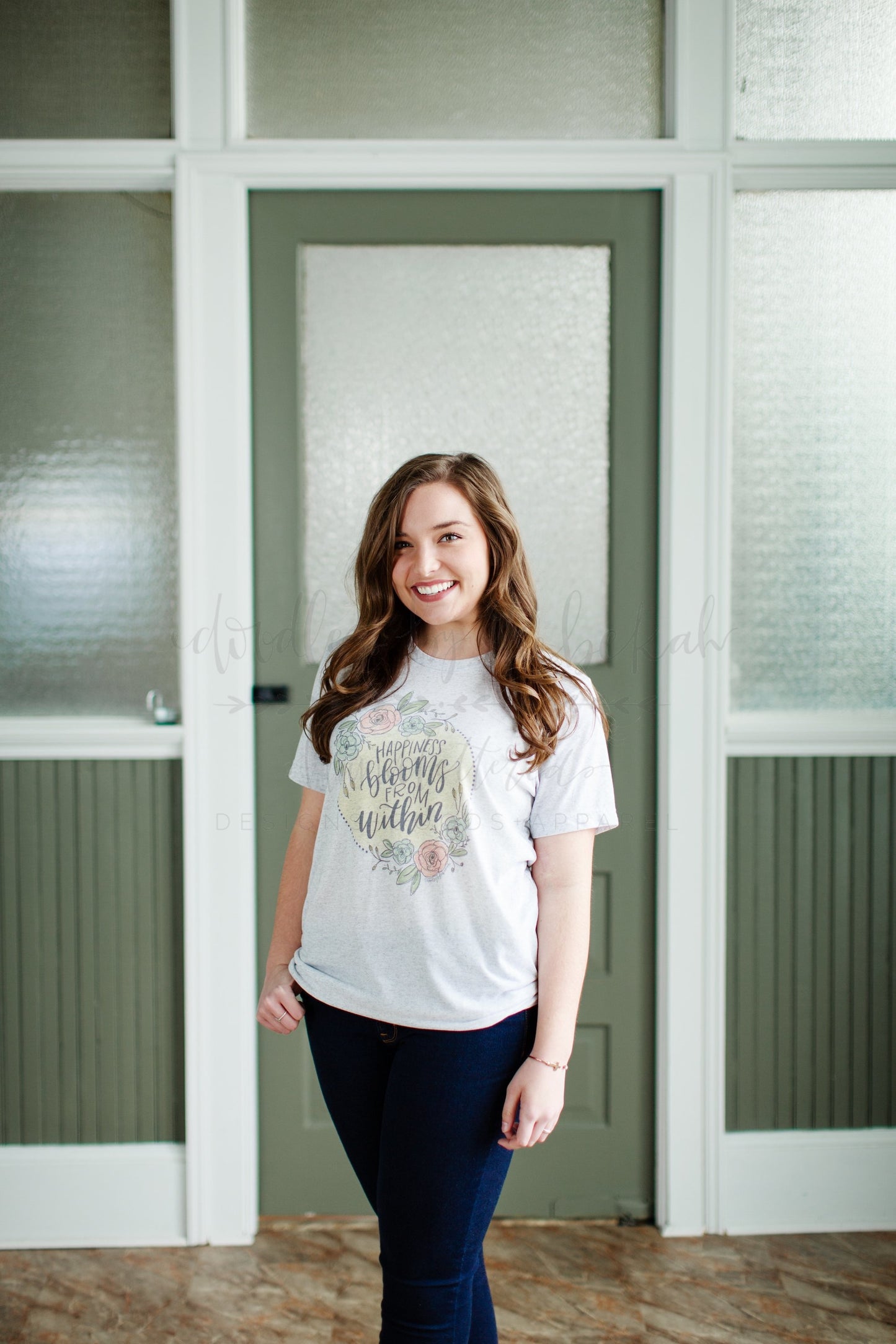 Happiness Blooms From Within Tee - Graphic Tee