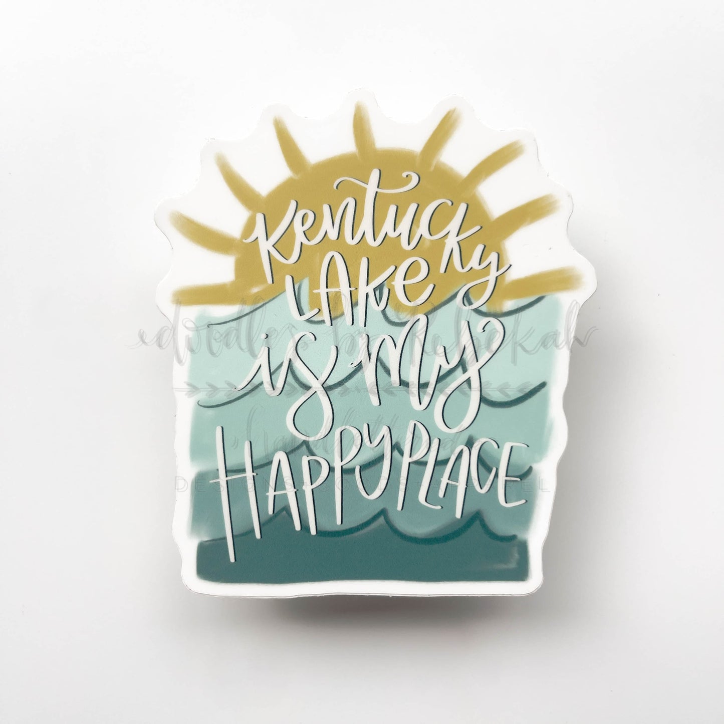 Kentucky Lake Is My Happy Place Sticker - Sticker
