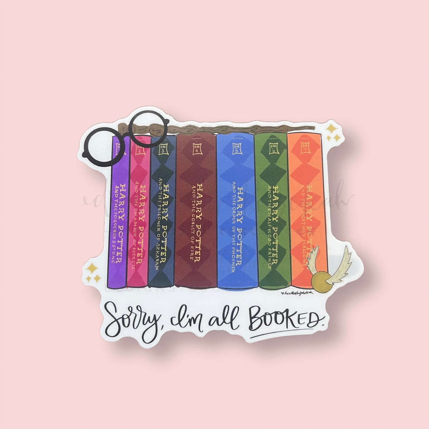 Sorry, I'm Booked (Harry Potter) Sticker