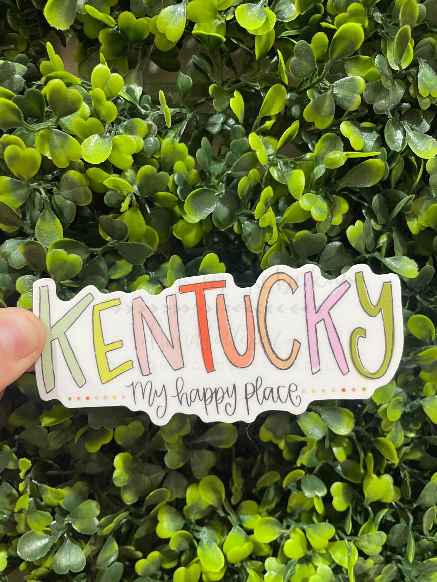 Kentucky Is My Happy Place Sticker