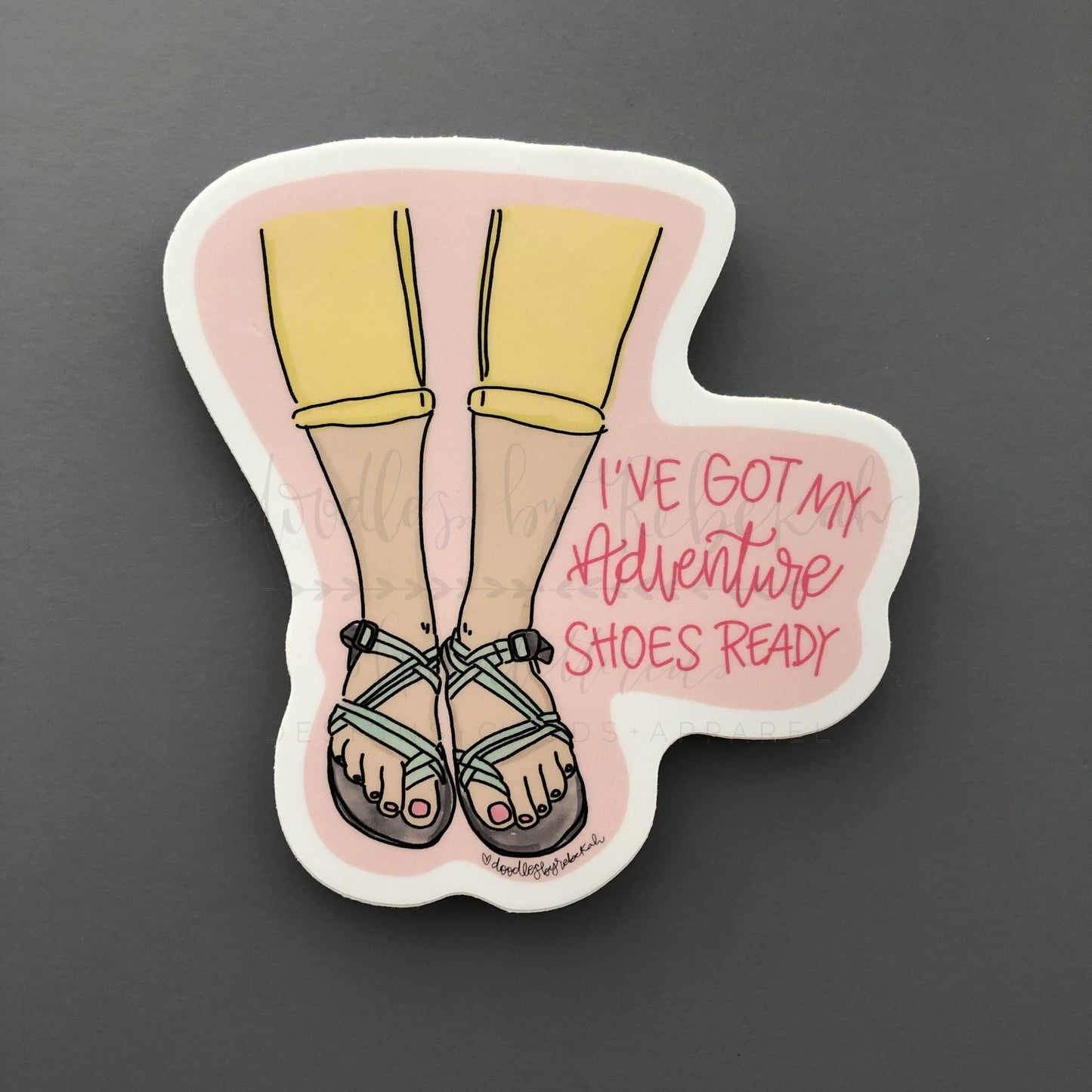 I've Got My Adventure Shoes Ready Sticker