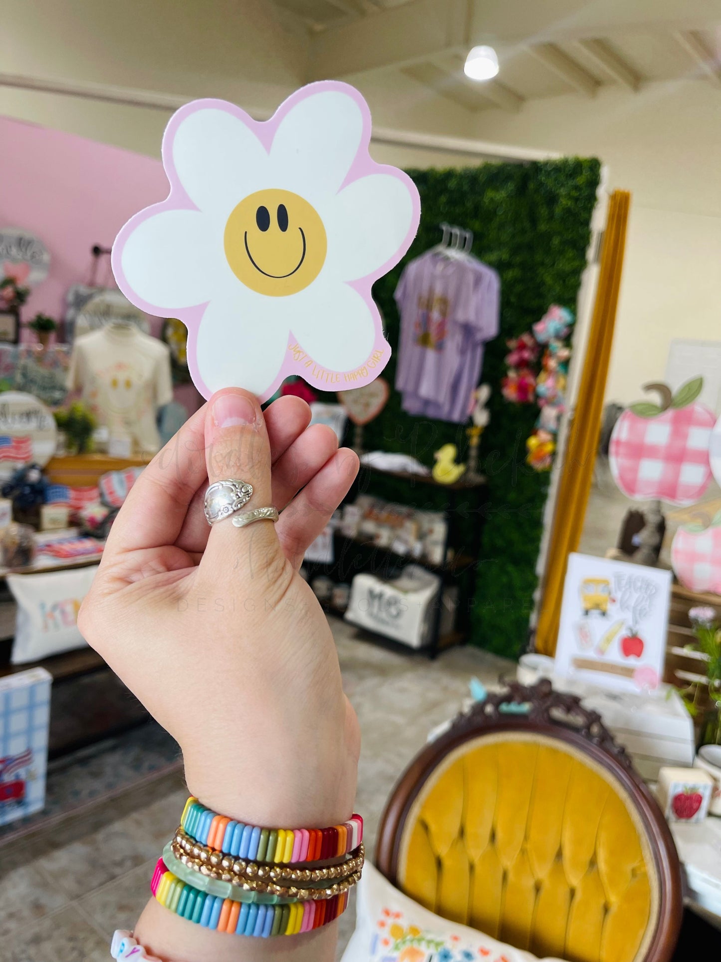 Smiling Daisy Sticker