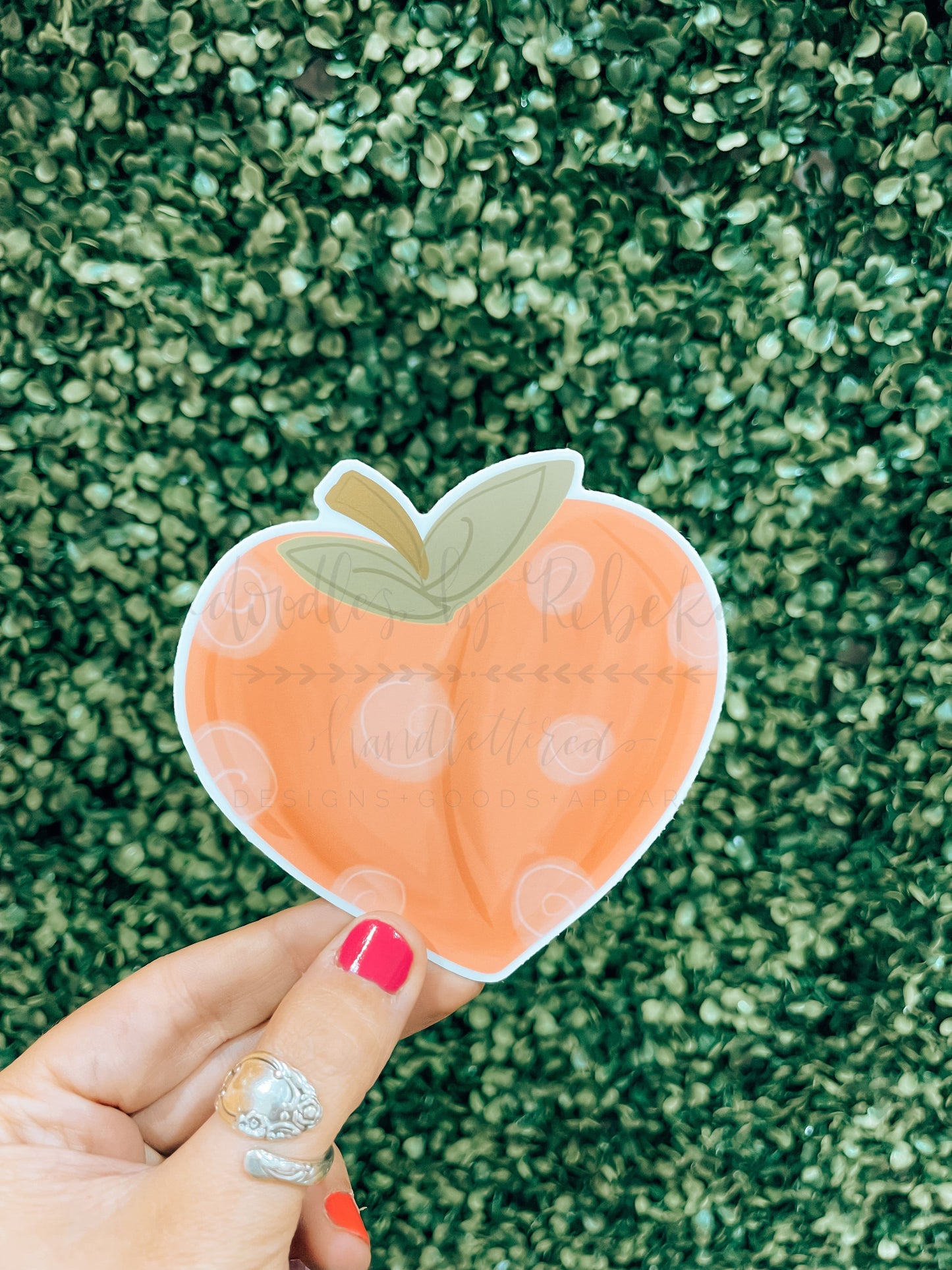 Peach Sticker