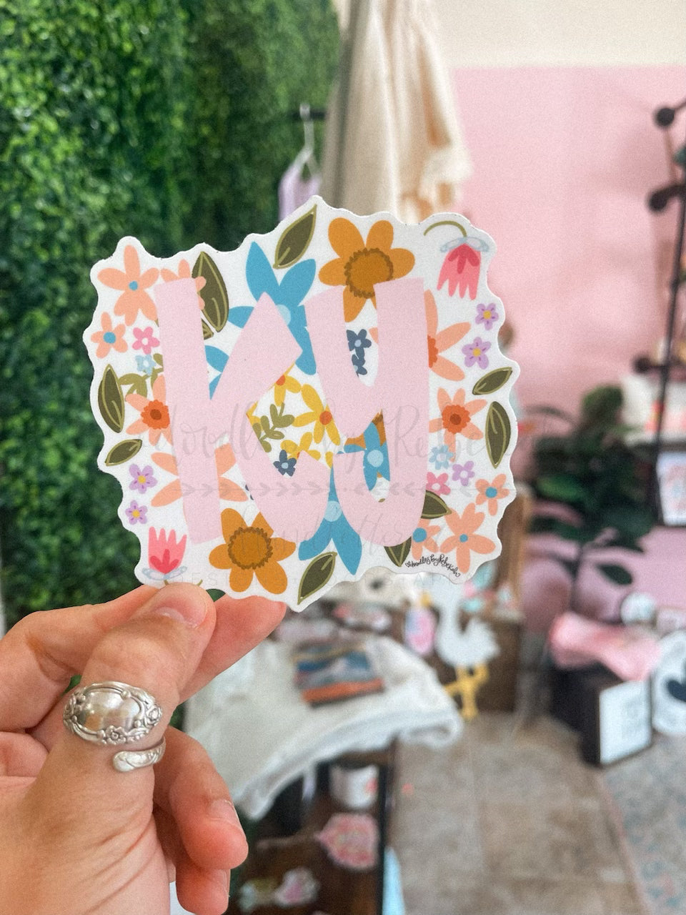 Kentucky Floral Sticker
