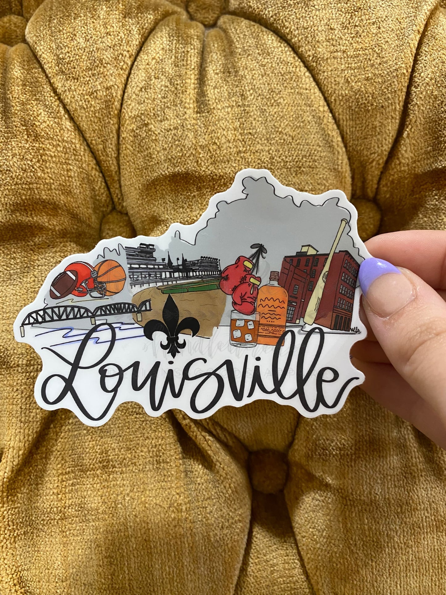 Louisville Collage Sticker - Sticker