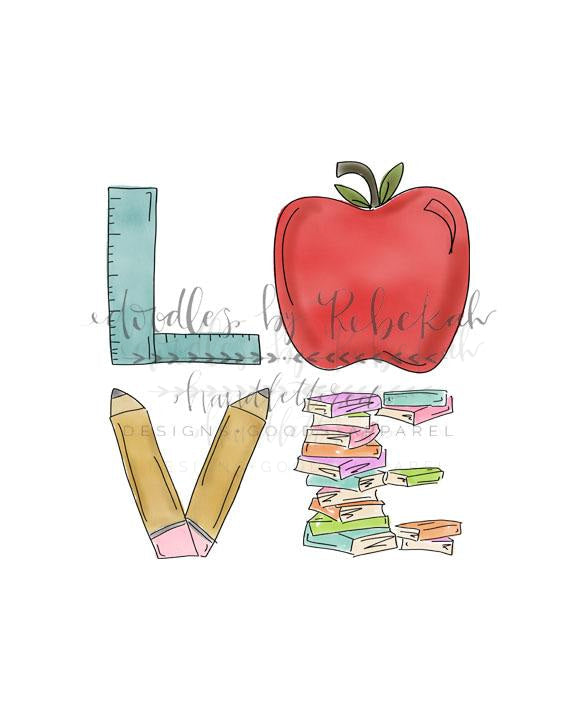 LOVE Teacher Tote - Tote