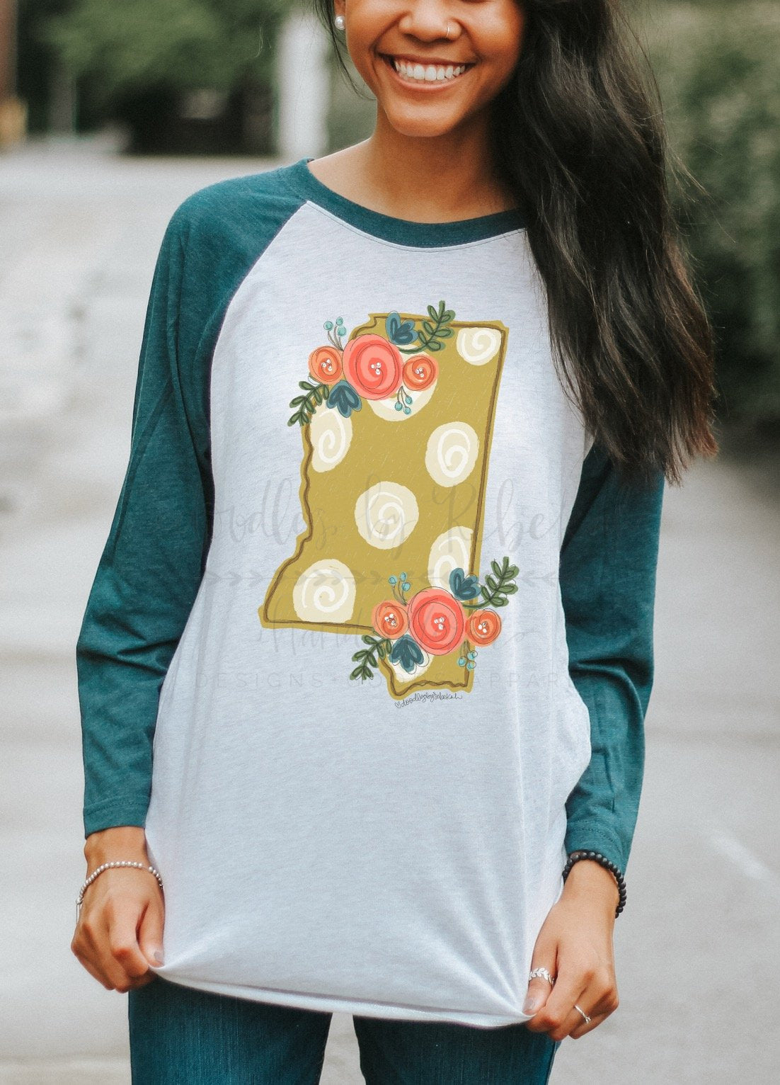 Mississippi Floral Dot