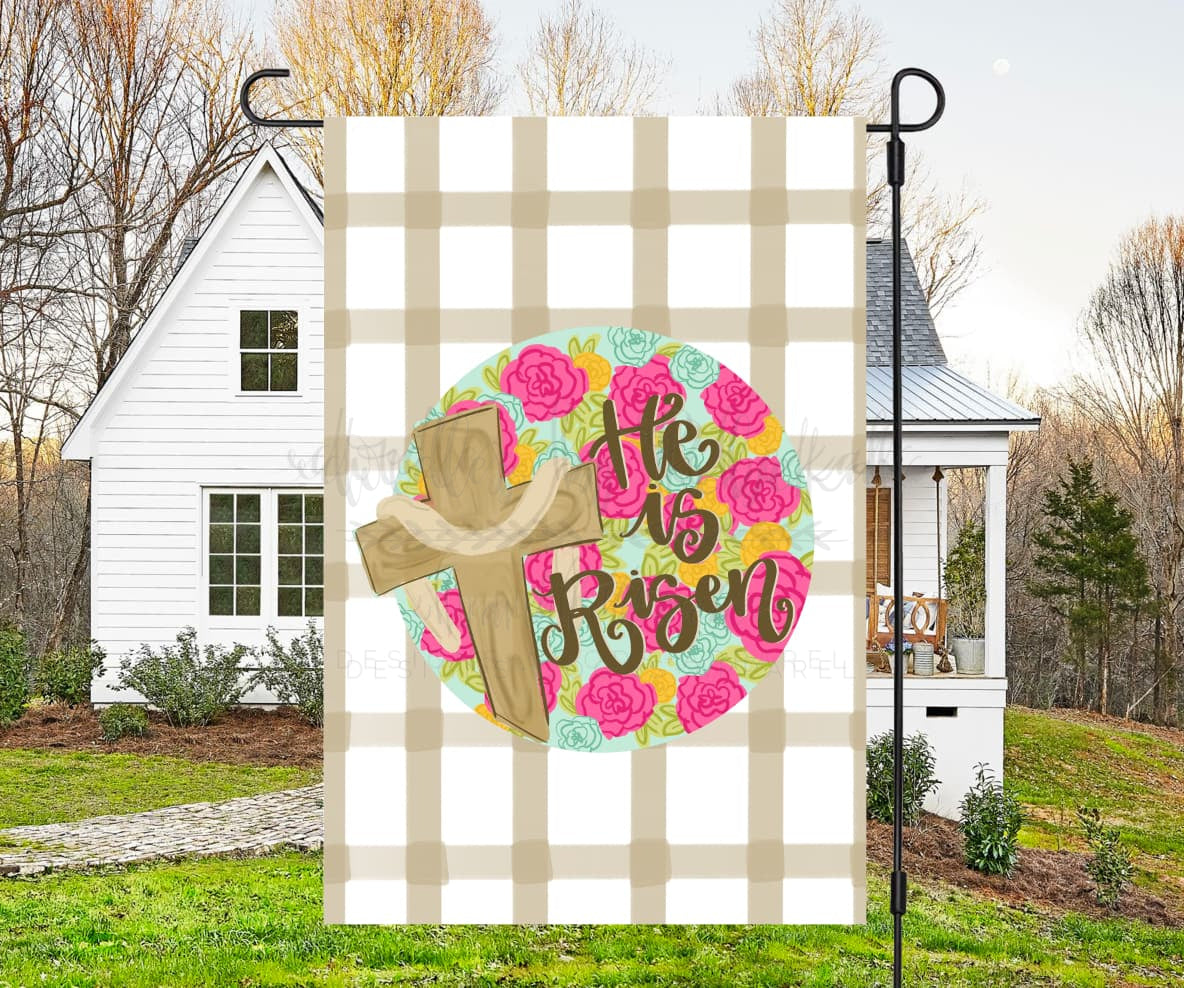 He Is Risen Garden Flag - Garden Flag