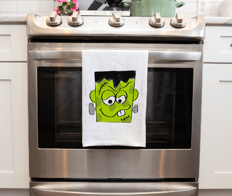 Frankenstein Tea Towel