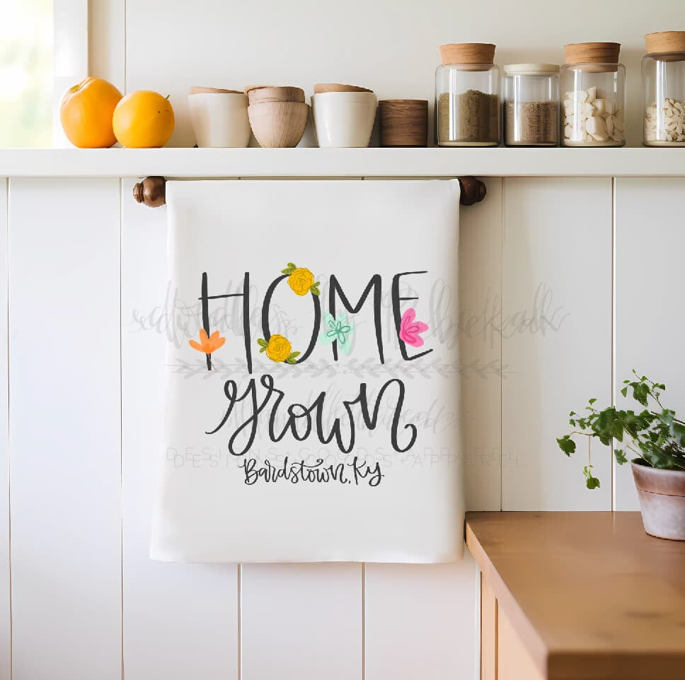 Home Grown - Custom Town Tea Towel - Tea Towels