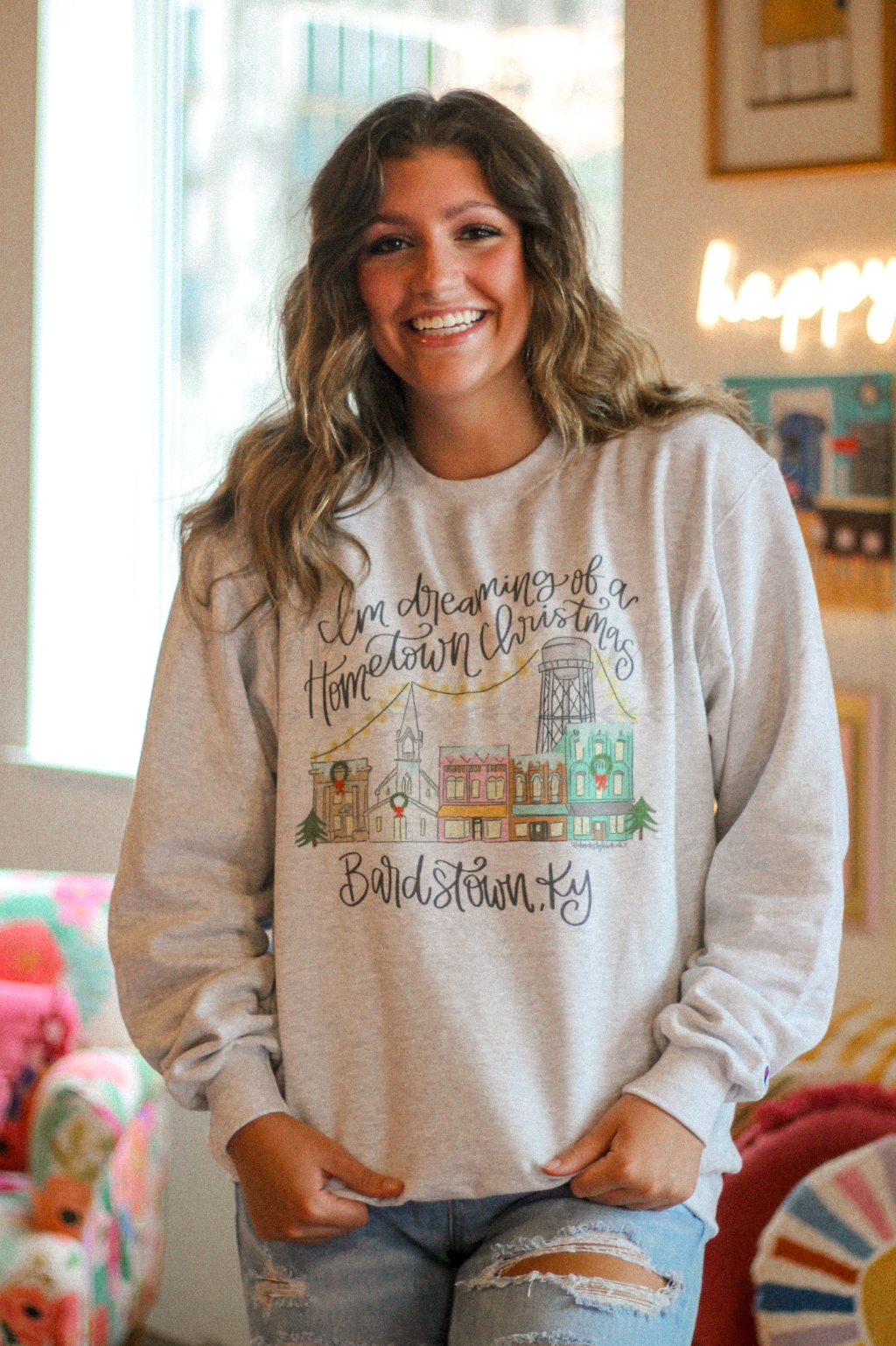 I'm Dreaming of a Hometown Christmas - Custom Town Sweatshirt & Tee