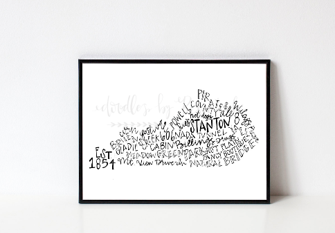Stanton, KY 8x10 Print - Doodles by Rebekah