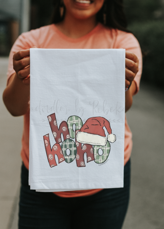 Ho Ho Ho Hat Tea Towel
