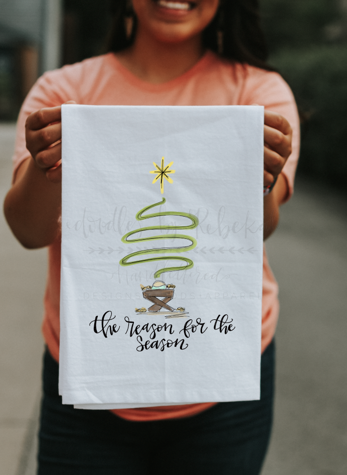The Reason For The Season (Tree) Tea Towel