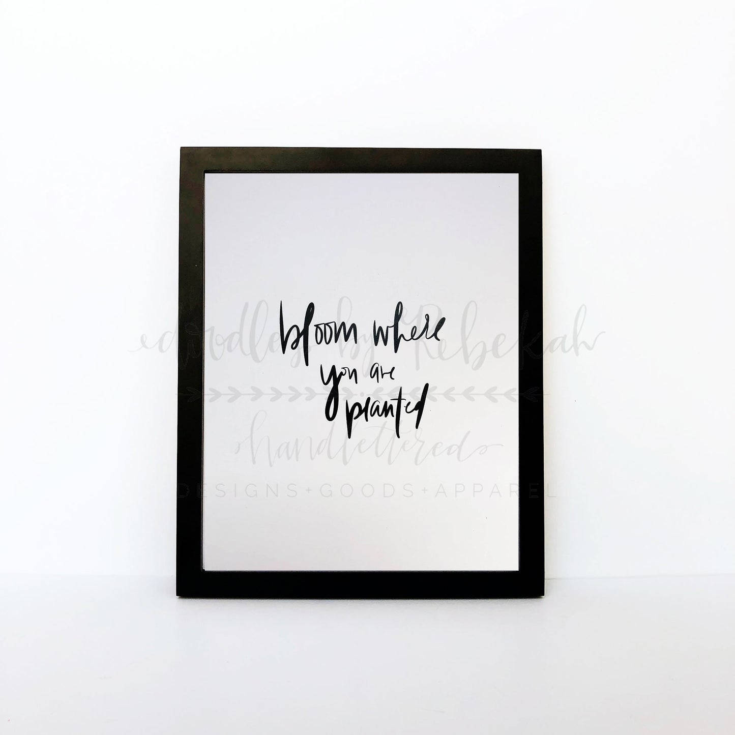 Bloom Where You Are Planted 8x10 Print - Doodles by Rebekah