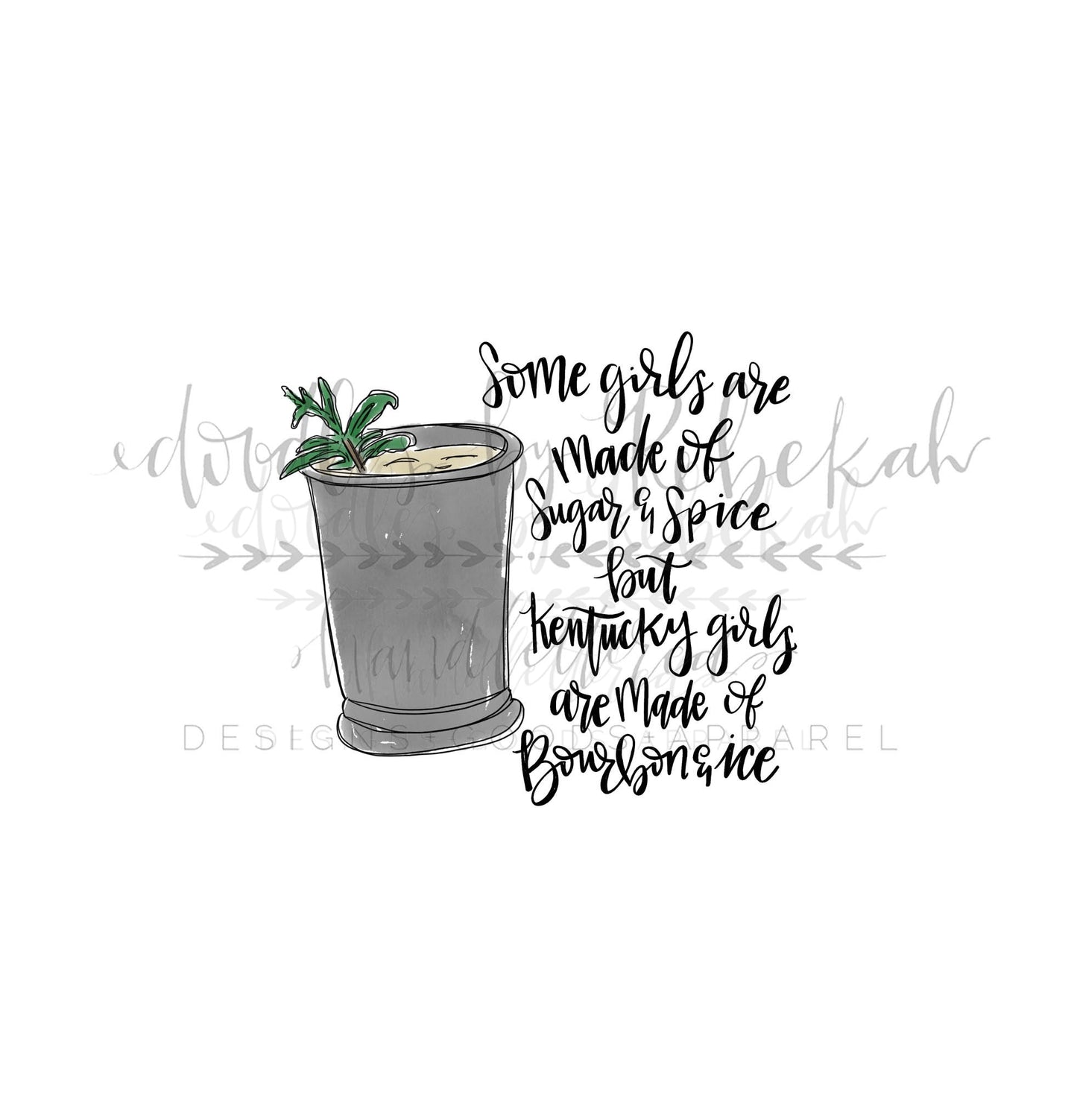 Kentucky Girls Bourbon & Ice Tee - Graphic Tee