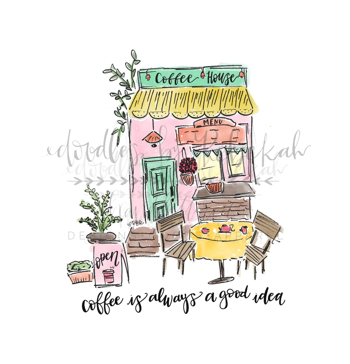 Coffee Shop Tee - Graphic Tee