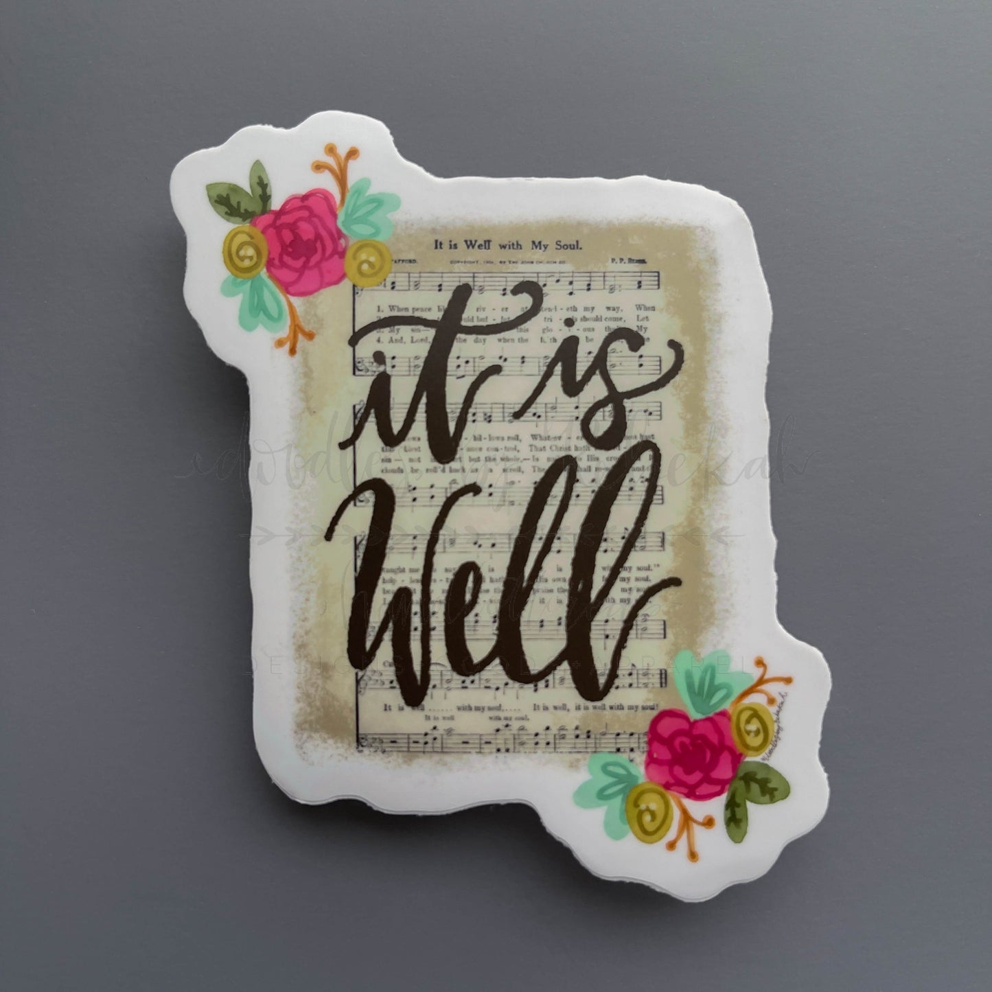 It Is Well (Sheet Music) Sticker