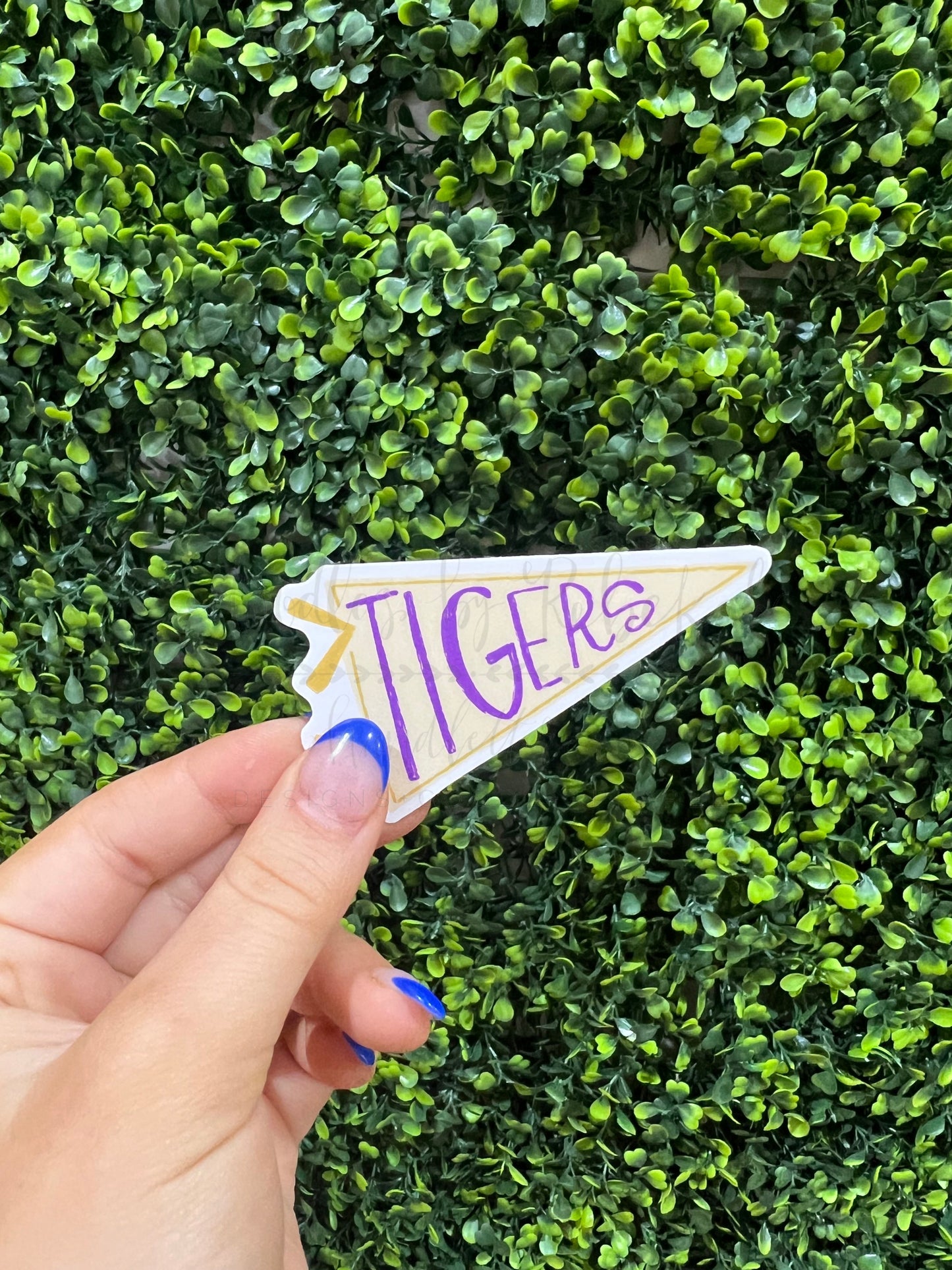 Tigers Pennant Sticker