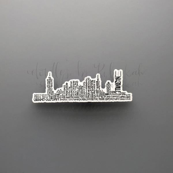 Nashville Skyline Sticker - Sticker