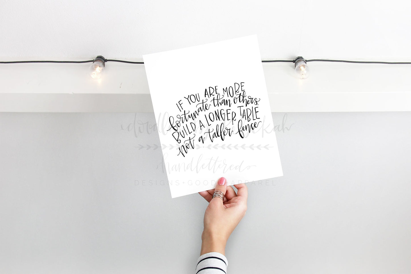 Tables, Not Fences Print - Doodles by Rebekah
