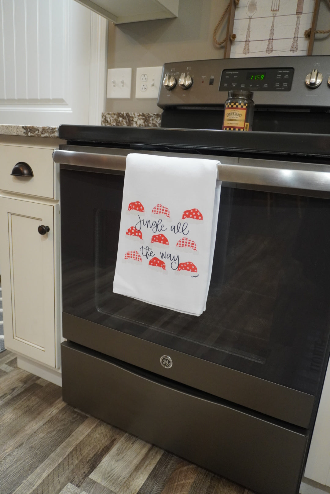 Jingle All The Way Tea Towel