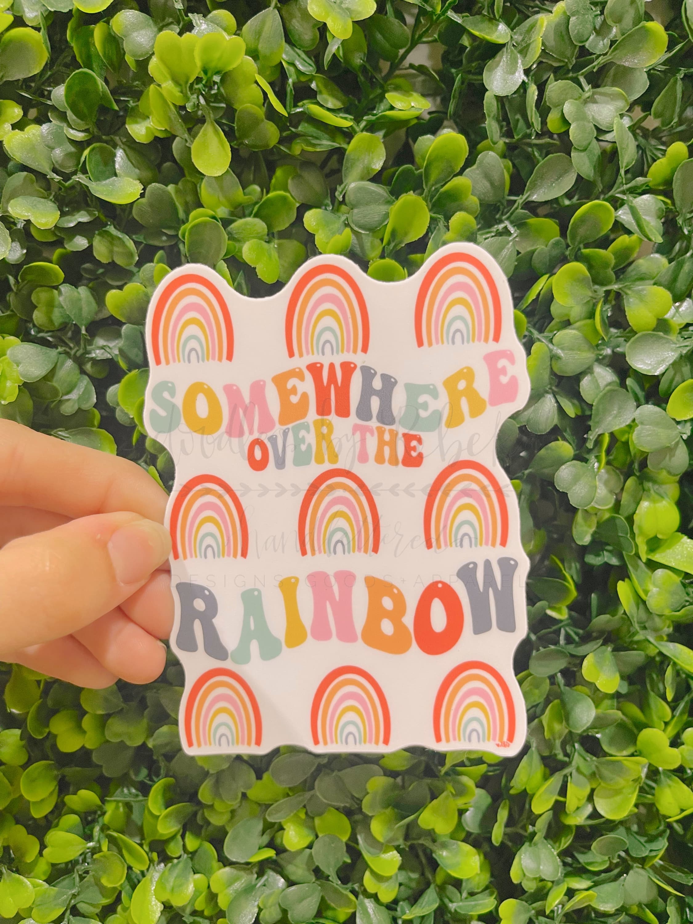 Doodles by Rebekah - Somewhere Over The Rainbow Sticker – Doodles by ...