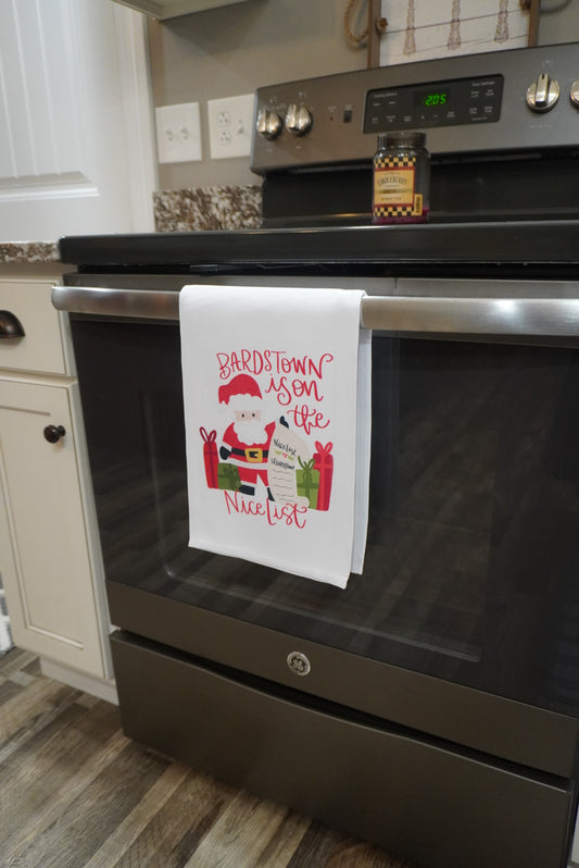 Nice List Custom  NameTea Towel